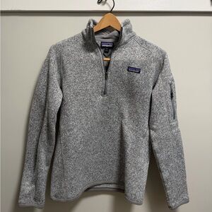 Patagonia Women’s Better Sweater Heather Gray Quarter-Zip Pullover